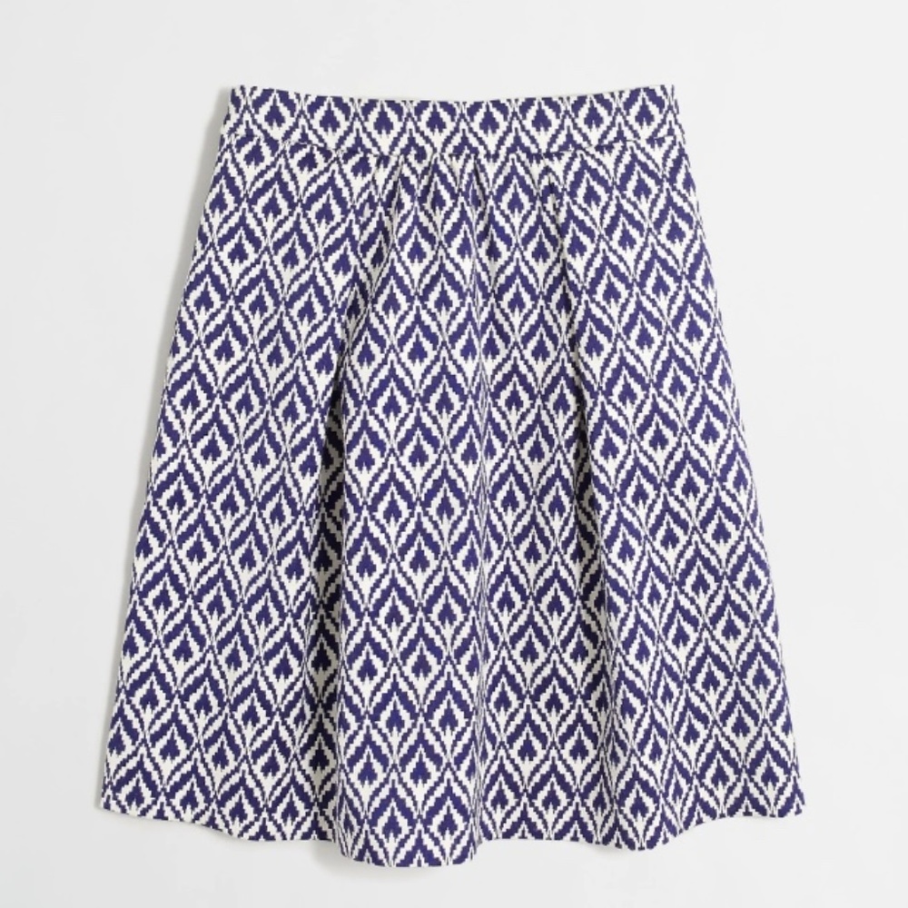 J. Crew Ikat Jacquard Skirt